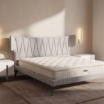 Hybrid mattress with natural latex, mini springs and 7-zone pocket springs 160x200