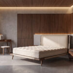 Matelas hybride en latex naturel avec mini ressorts ensachés Cooltex 180x200