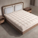 Matelas hybride en latex naturel avec mini ressorts ensachés Cooltex 160x200