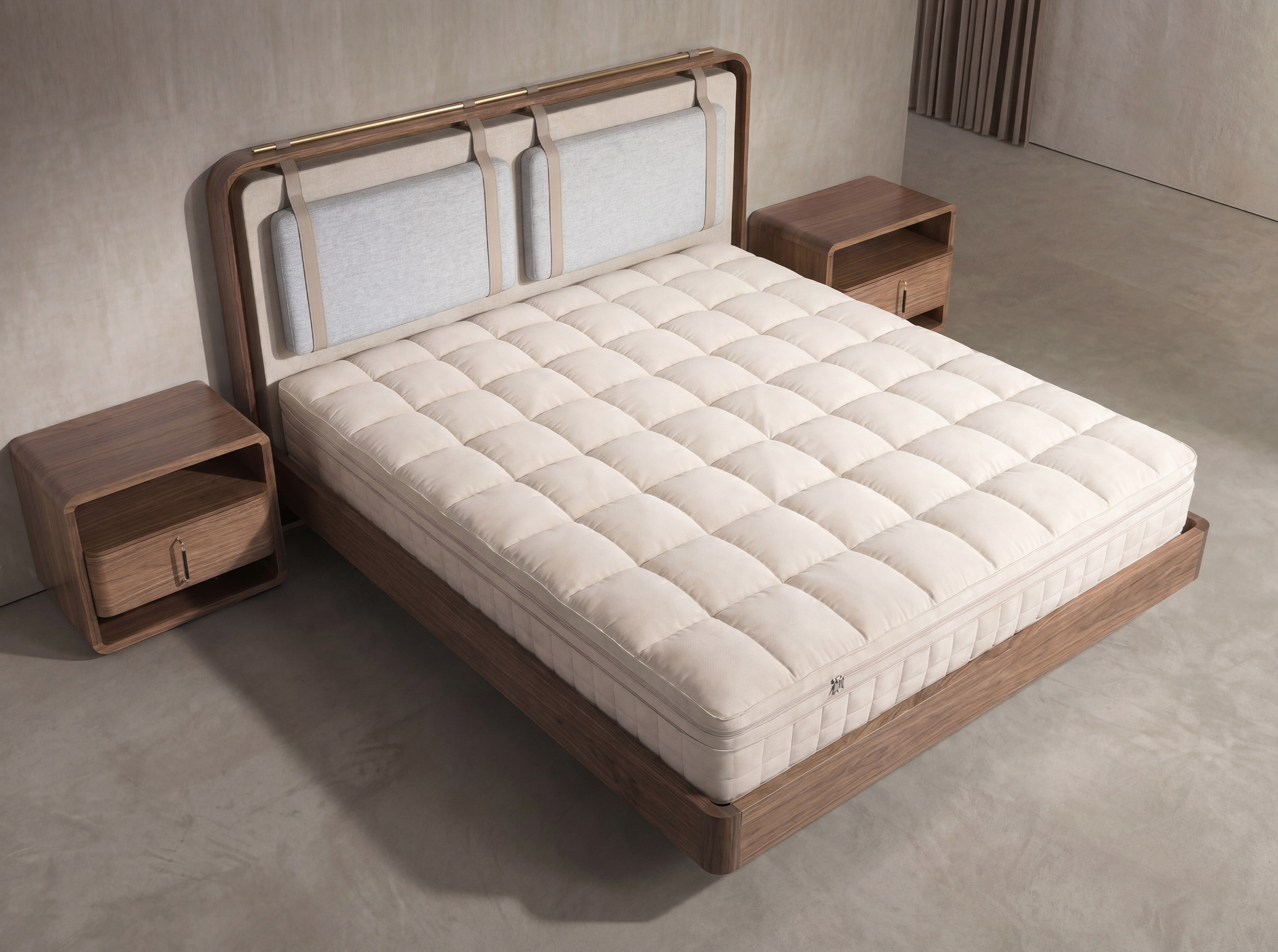 Matelas hybride en latex naturel avec mini ressorts ensachés Cooltex 160x200 Matelas hybride en latex naturel avec mini ressorts ensachés Cooltex 160x200