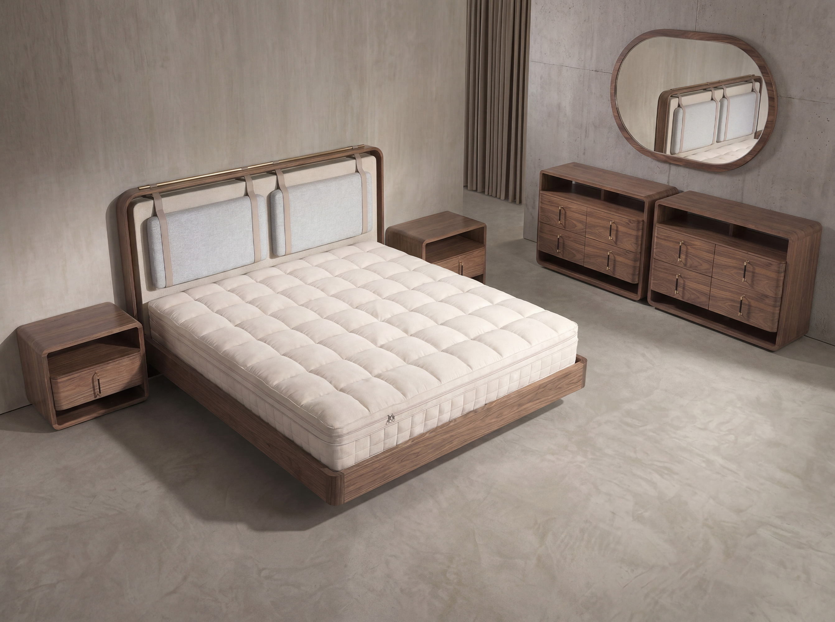 Matelas hybride en latex naturel avec mini ressorts ensachés Cooltex 160x200 Matelas hybride en latex naturel avec mini ressorts ensachés Cooltex 160x200
