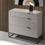 Lampe de table en marbre nero marquina et acier poli doré