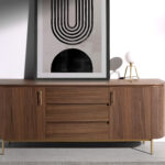 Tischleuchte aus goldenem Stahl und weißem Glas