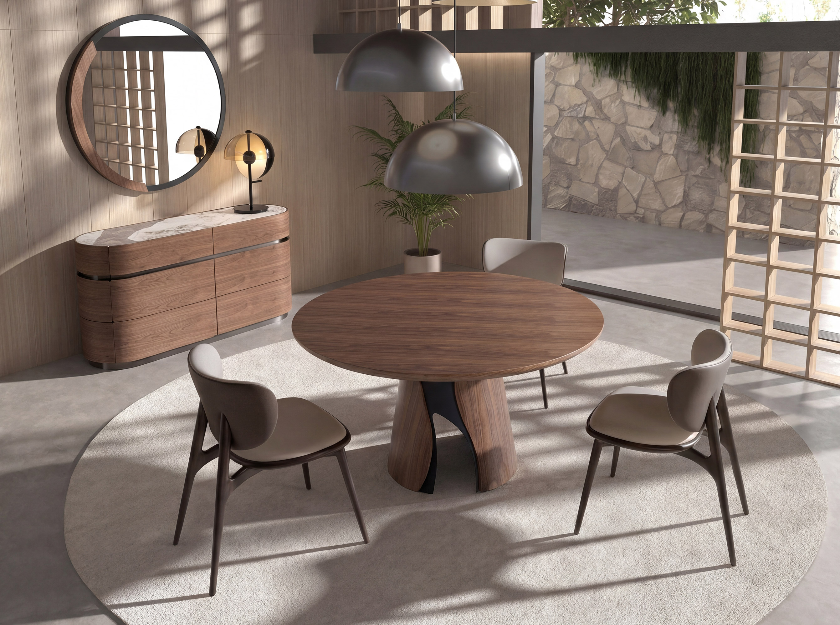 Lámpara sobremesa cristal fumé ámbar y acero negro y blanco con base de acero negro Lámpara sobremesa cristal fumé ámbar y acero negro y blanco con base de acero negro