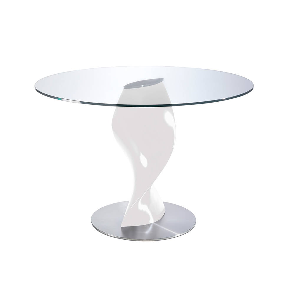Dining table with fiberglass base