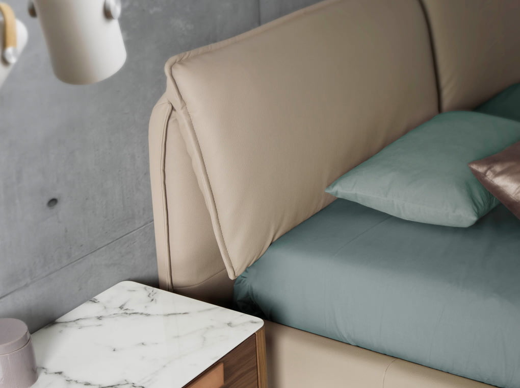 Upholstered synthetic leather bed Upholstered synthetic leather bed
