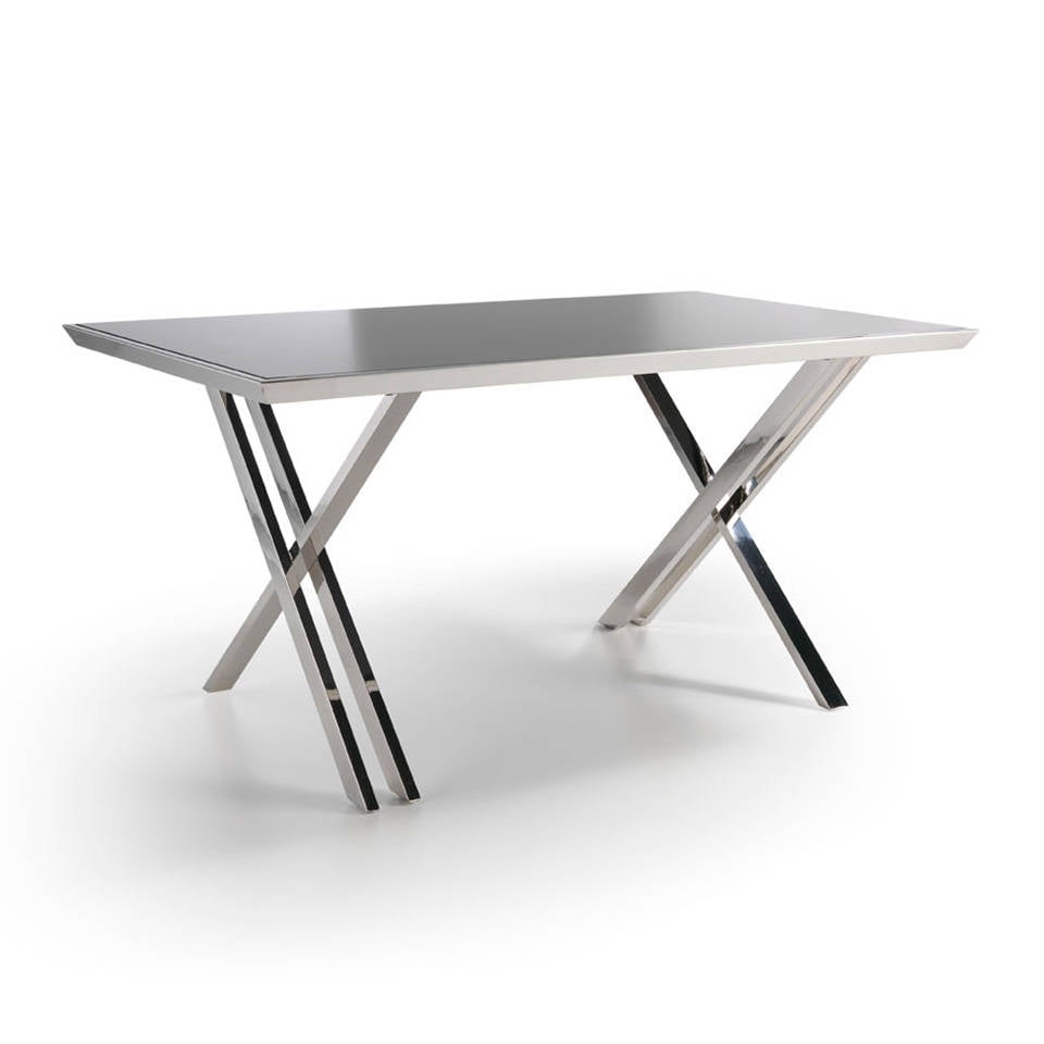 Office desk with stainless steel frame. Office desk with stainless steel frame.