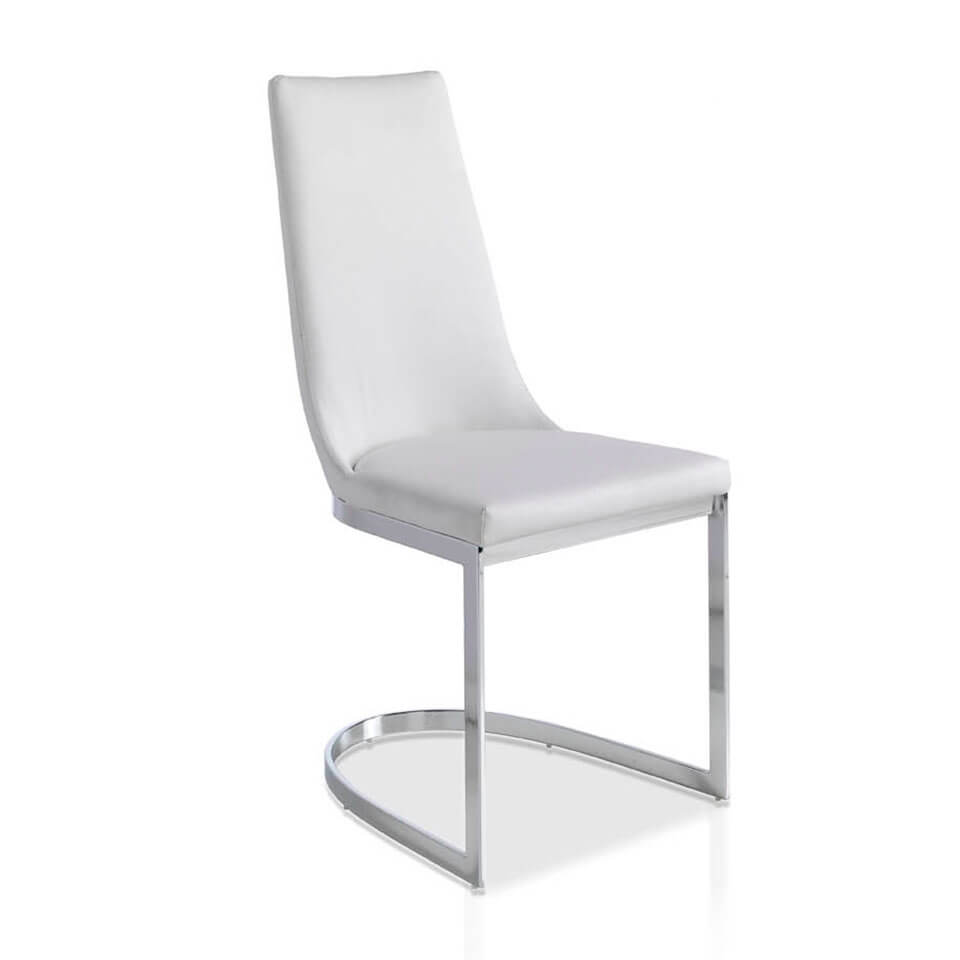 Upholstered chair with stainless steel frame. Upholstered chair with stainless steel frame.