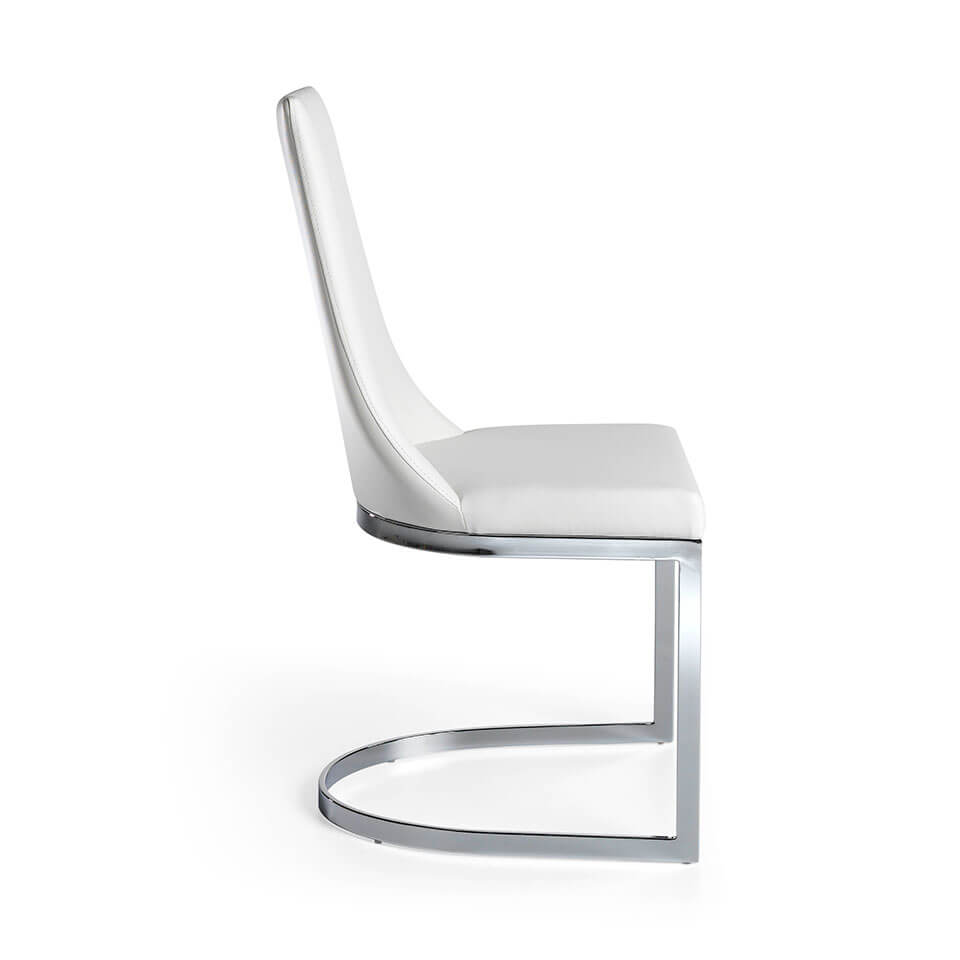 Upholstered chair with stainless steel frame. Upholstered chair with stainless steel frame.