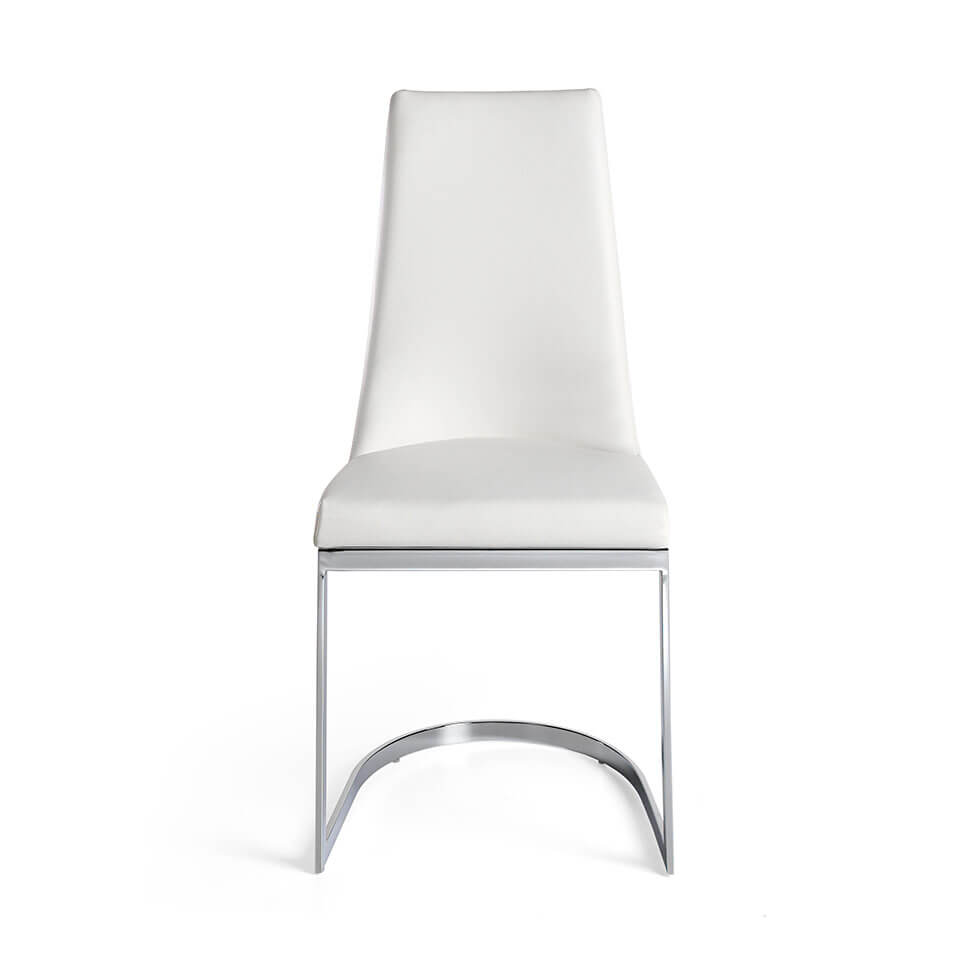 Upholstered chair with stainless steel frame. Upholstered chair with stainless steel frame.