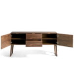 Walnut wood sideboard