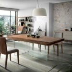 Niebla Holz Sideboard und Walnussholz Beine