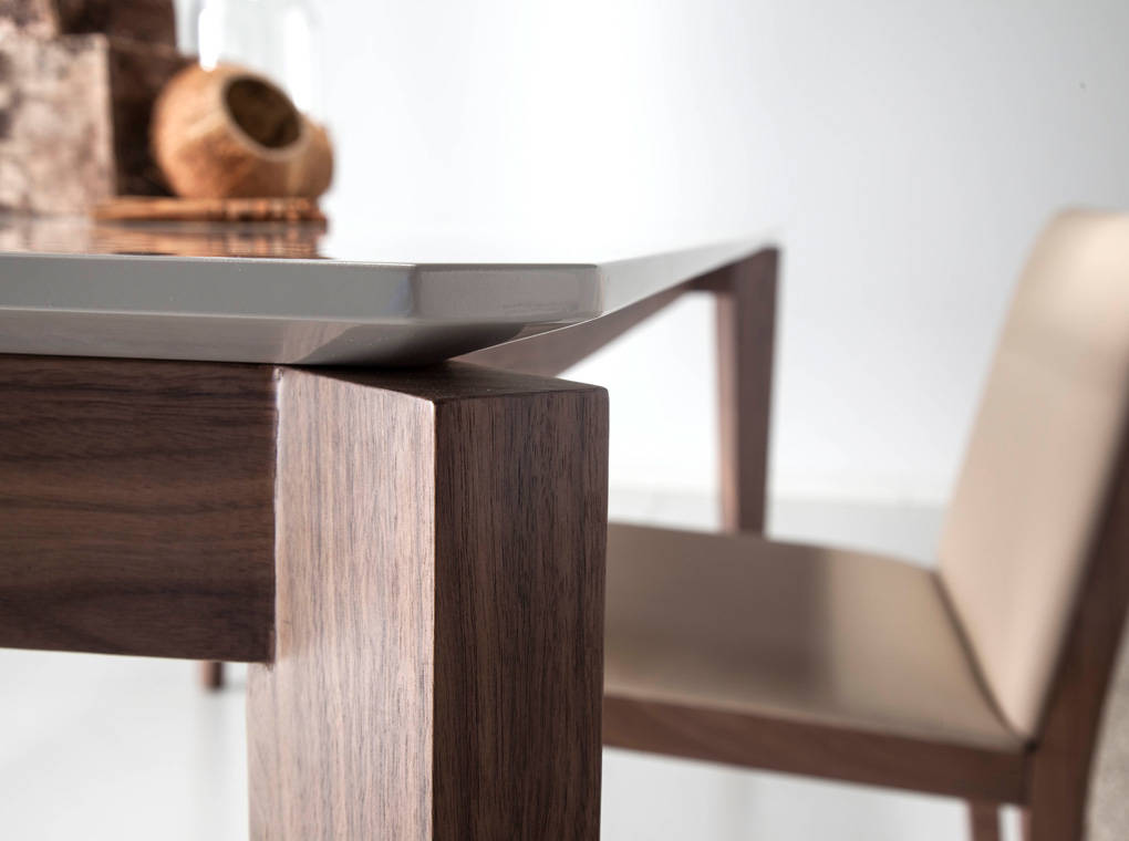 Rectangular Walnut wood dining table