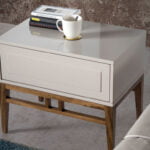 Niebla and Walnut wood nightstand