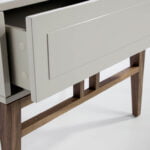 Niebla and Walnut wood nightstand