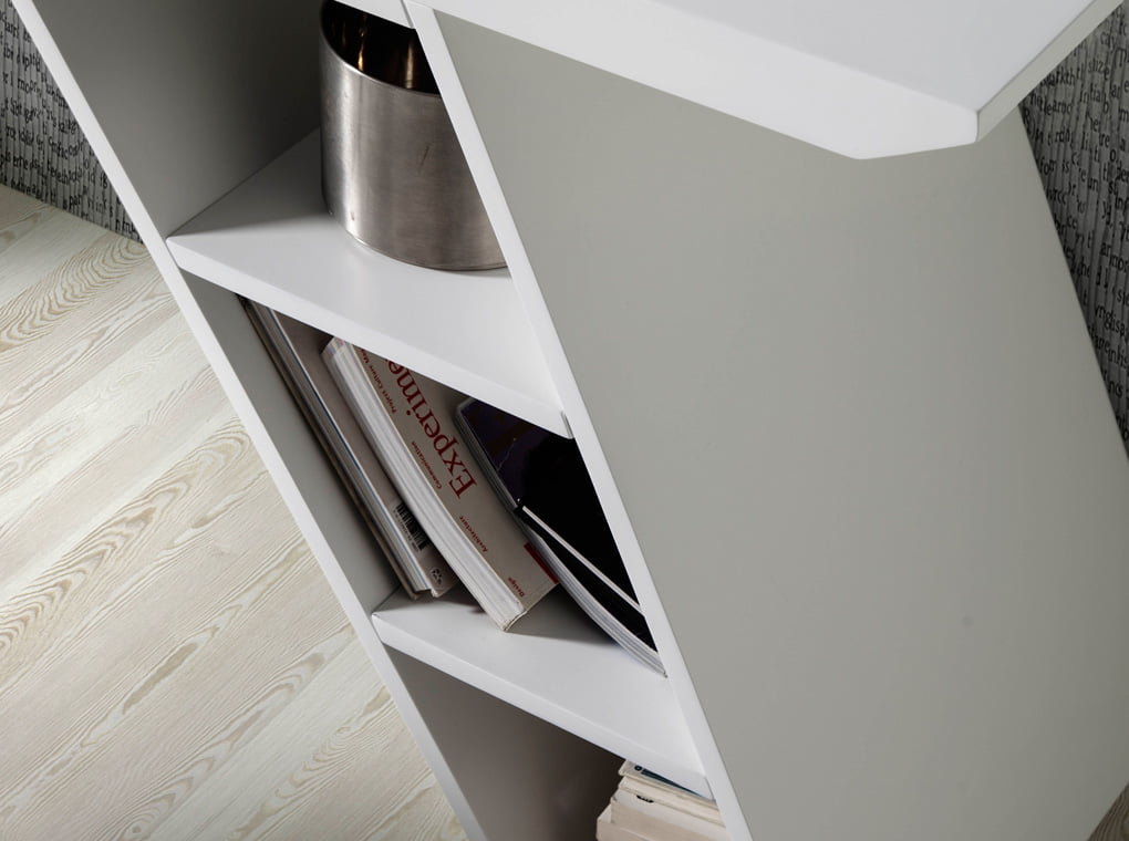 Desk made of lacquered MDF with side drawer Desk made of lacquered MDF with side drawer