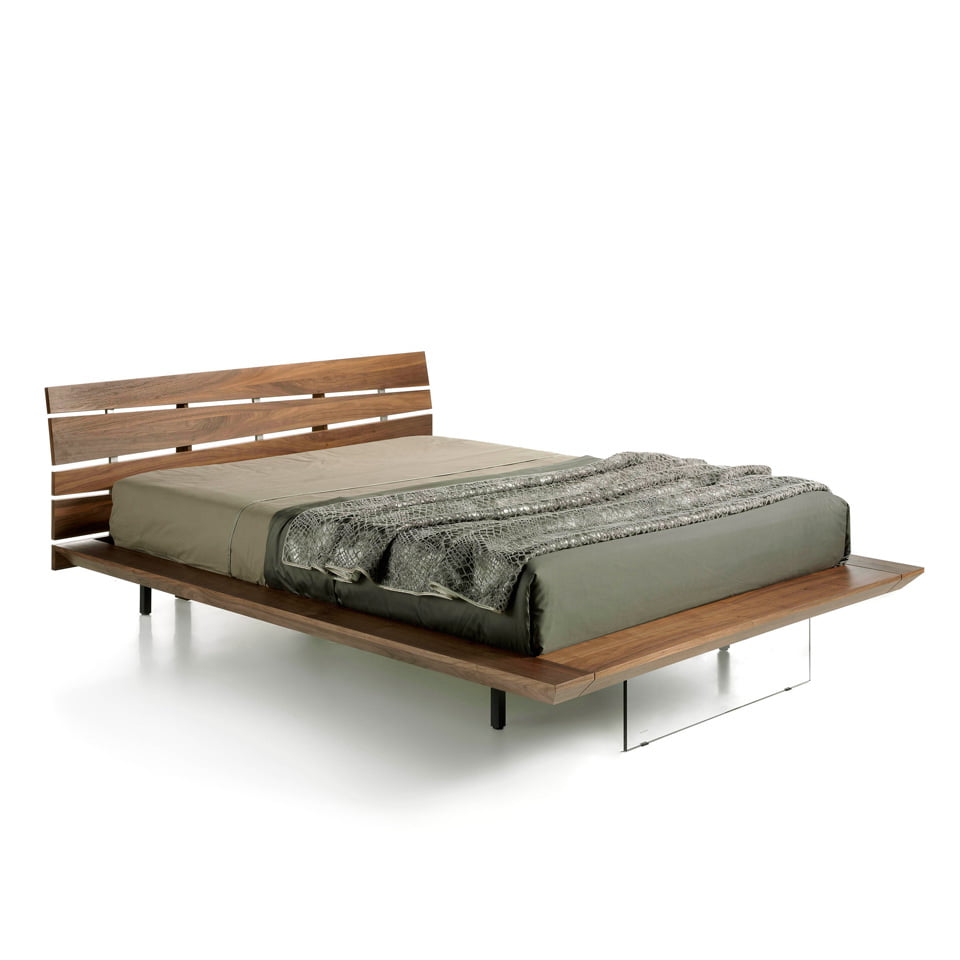 Walnut wood bed Walnut wood bed