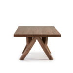 Tavolo da pranzo rettangolare in legno massello Noce