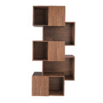 Étagère en bois couleur noyer