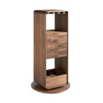 Mueble Bar giratorio de madera Nogal
