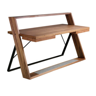 Escritorio nogal y acero negro desk-Angel Cerda