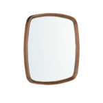 Espejo pared cuadrado nogal