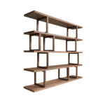 Estantería rectangular nogal