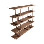 Estantería rectangular nogal