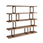 Estantería rectangular nogal