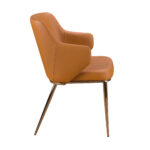 Brown leatherette chair
