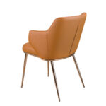 Brown leatherette chair
