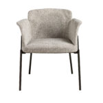 Chaise en tissu gris