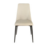 Chaise en simili-cuir sable