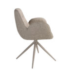 Вращающийся стул из бежевой ткани