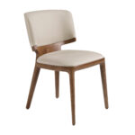 Silla polipiel crema