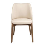 Silla polipiel crema
