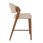 Табурет из экокожи цвета норки