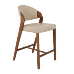 Табурет из экокожи цвета норки