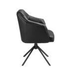 Silla giratoria polipiel negro