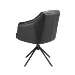 Silla giratoria polipiel negro