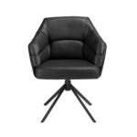 Silla giratoria polipiel negro