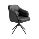 Silla giratoria polipiel negro
