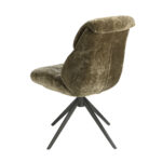Silla giratoria terciopelo verde oliva