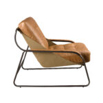 Brown leather armchair
