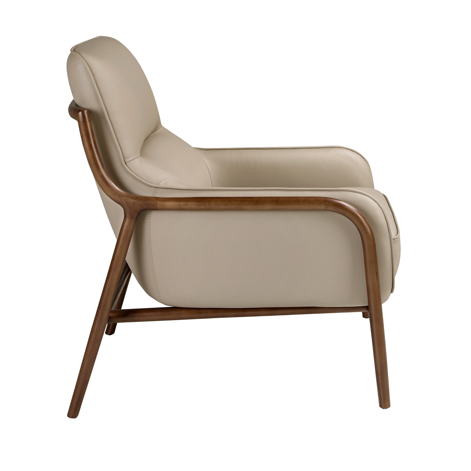 Fauteuil en cuir vison Fauteuil en cuir vison