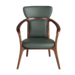 Sillón polipiel verde oscuro