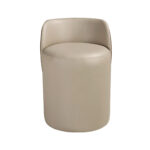 Puff polipiel visón y marrón