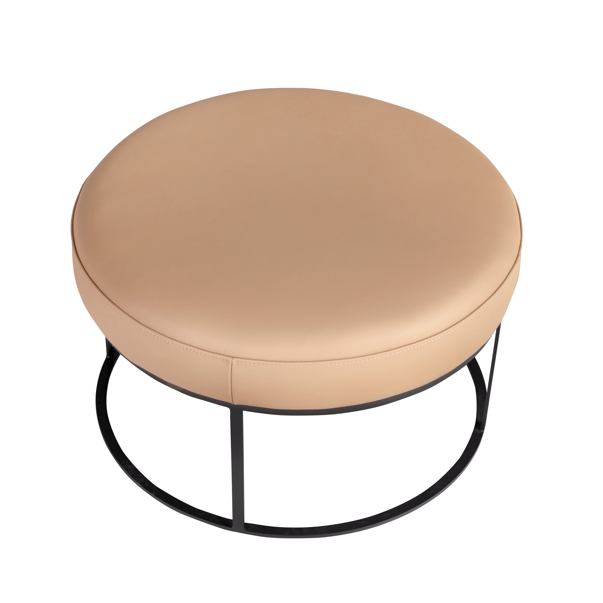 Banqueta piel marrón Banqueta piel marrón