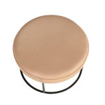 Banqueta piel marrón