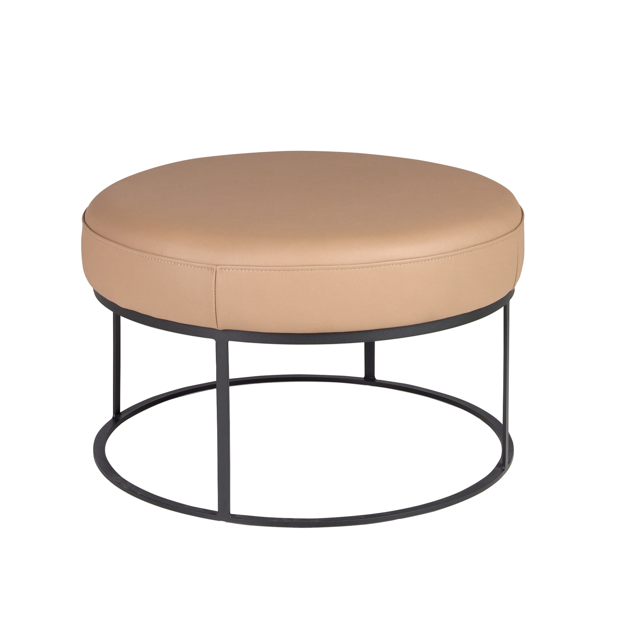 Banqueta piel marrón Banqueta piel marrón